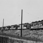 Los Angeles Railway 287 Huntington Standard trolley car at Vernon Yard, awaiting scrapping