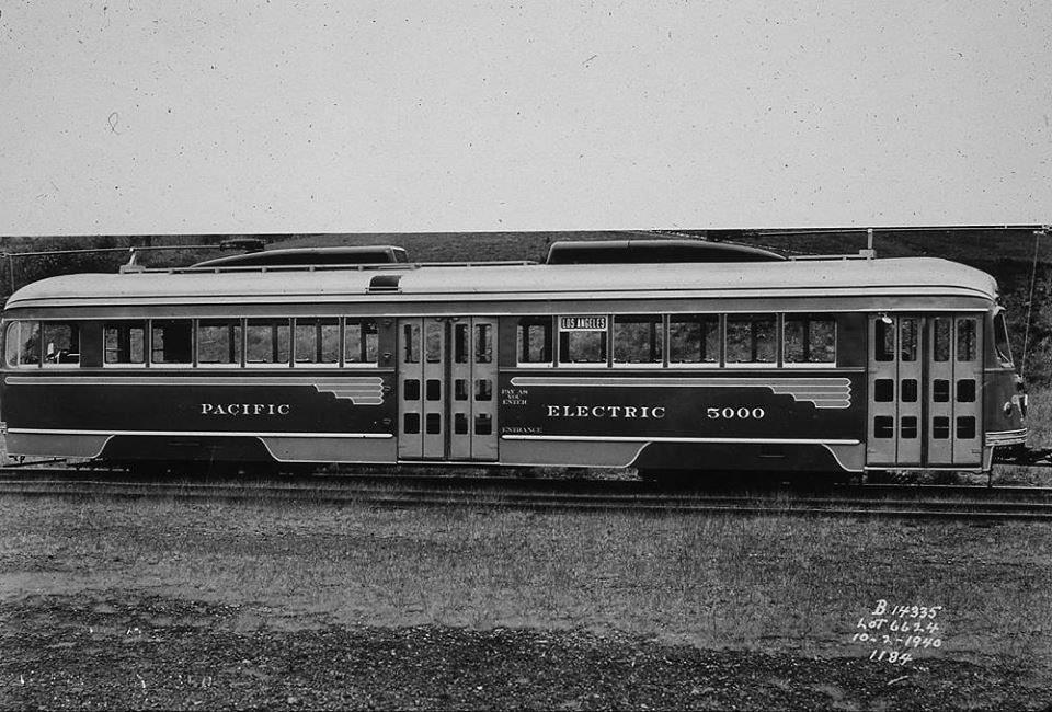 PE 5000 at the Pullman Standard Factory locked and loaded ready for shipment to Los Angeles November 1, 1940.