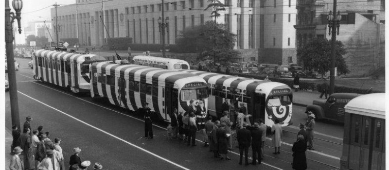 Candy Cane Car Roll-Out, 1948.